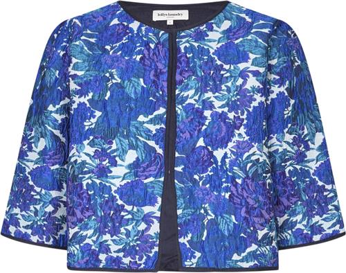 Lollys Laundry Trinell Short Jacket 3/4 Kvinde Flower Print Overgangsjakker Str XL - hos Magasin