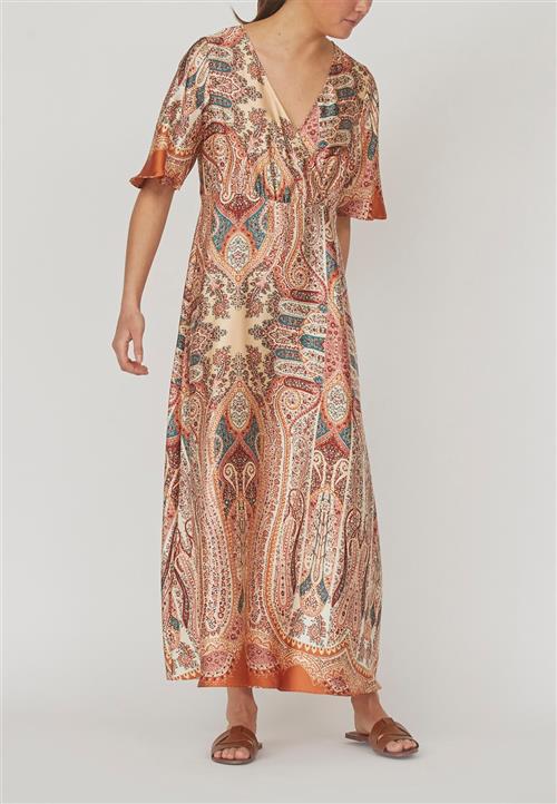 Love&Divine Love11342 Kvinde Burned Paisley Maxi Kjoler Str M - hos Magasin