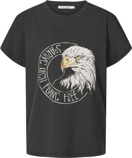 Se Rabens Saloner Eagle Tshirt - Ambla Kvinde Faded Black Kortærmede T-shirts Str L - hos Magasin ved Magasin