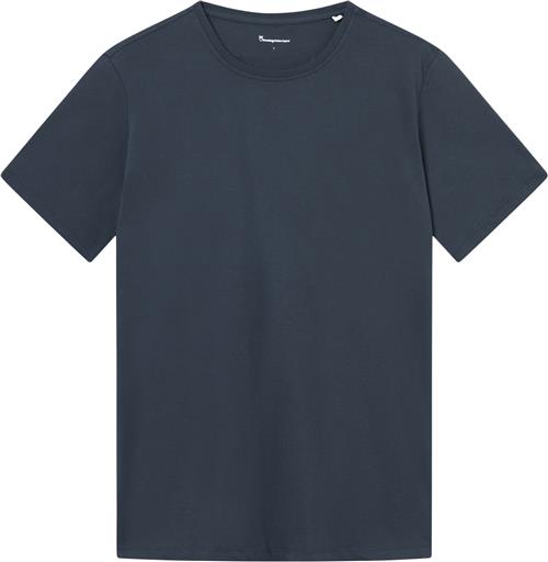 Se Knowledge Cotton Apparel Agnar Basic Tshirt - Regenerative Organic Certified - Gots/vegan Mand Blå Kortærmede T-shirts Str XXXL - hos Magasin ved Magasin