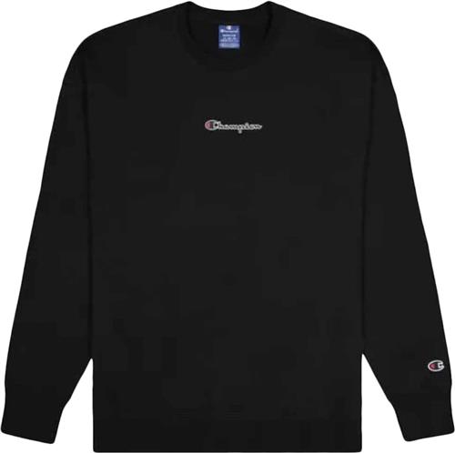 Champion Crewneck Sweatshirt Mand Black Sweatshirts Str XS - Bomuld hos Magasin