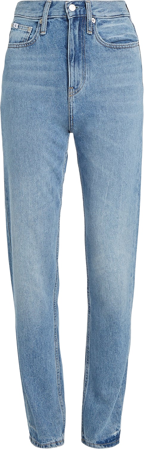 Calvin Klein Slim Straight Jeans Kvinde 1a4 Straight Jeans Straight Fit Str W32 / L30 - Bomuld hos Magasin