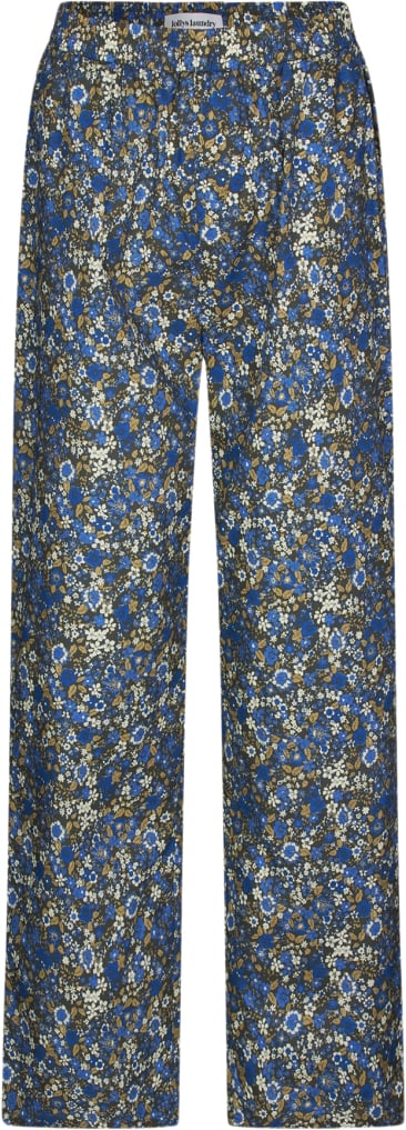 Lollys Laundry Billll Pants Kvinde Blue Bukser Med Brede Ben Str XS - hos Magasin