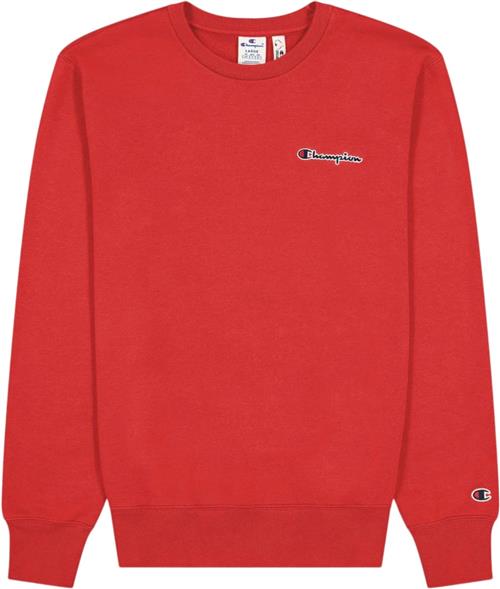 Se Champion Crewneck Sweatshirt Mand Chinese Red Sweatshirts Str S - Bomuld hos Magasin ved Magasin