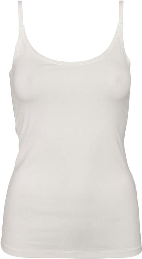 esmé studios Espenelope Singlet Top Kvinde White Tanktoppe Str XS - hos Magasin