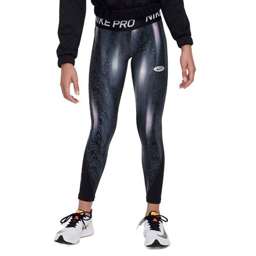 Se Nike Pro Warm Icon Clash Printed Tights 137-147 / M - Tights hos Magasin ved Magasin