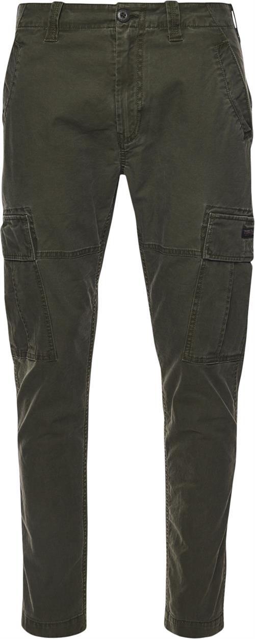 Se Superdry Core Cargo Mand Authentic Khaki Chinos Str 36/34 - Bomuld hos Magasin ved Magasin