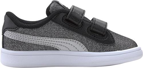 Se Puma Smash v2 Glitz Glam Sneakers Grå Sneakers Str 22 - hos Magasin ved Magasin