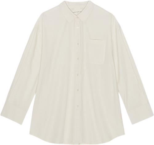 Moshi Moshi Mind Avalon Shirt Poplin Kvinde Natural Langærmede Skjorter Str XL - hos Magasin