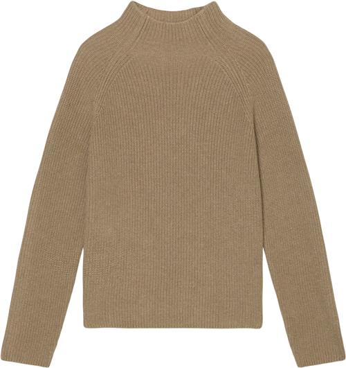 Marc O’Polo Pullover, Longsleeve, Standup Coll Kvinde Shaded Brown Melange Sweaters Str S - hos Magasin