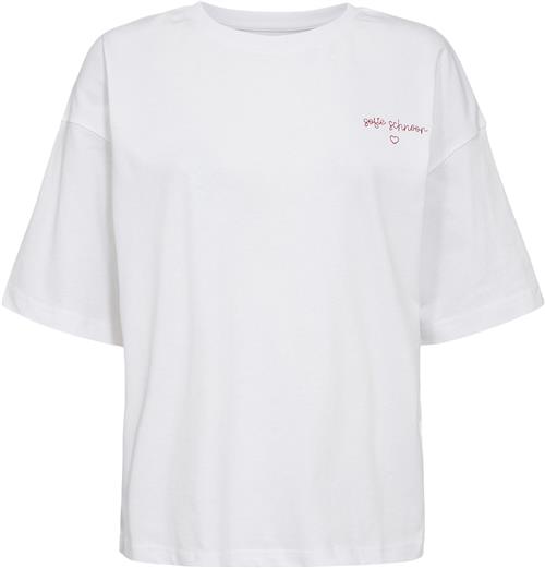 Se Sofie Schnoor Tshirt Kvinde Brilliant White Kortærmede T-shirts Str XS - hos Magasin ved Magasin