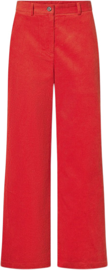 Nué Notes Porter Pants Kvinde High Risk Red Bukser Med Brede Ben Str 34 - hos Magasin