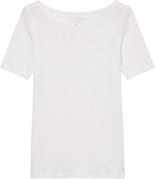 Marc O’Polo Tshirt, Short-sleeve, Boat-neck Kvinde White Kortærmede T-shirts Str XL - hos Magasin