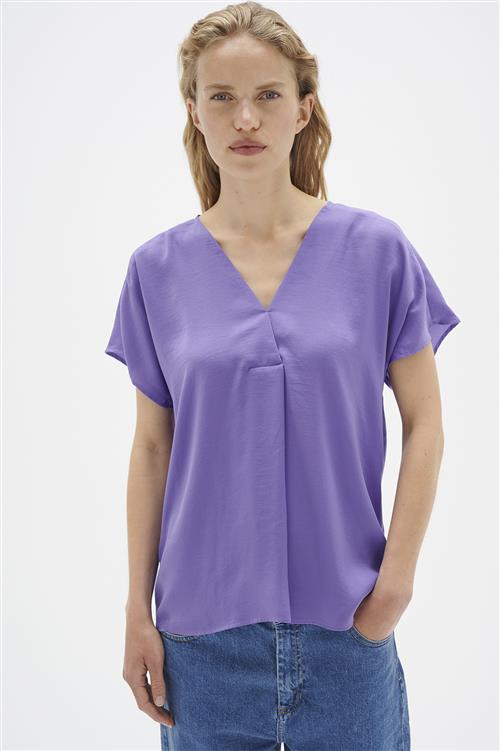 Se InWear Rindaiw Top Kvinde Amethyst Kortærmede Bluser Loose Fit Str 38 - hos Magasin ved Magasin