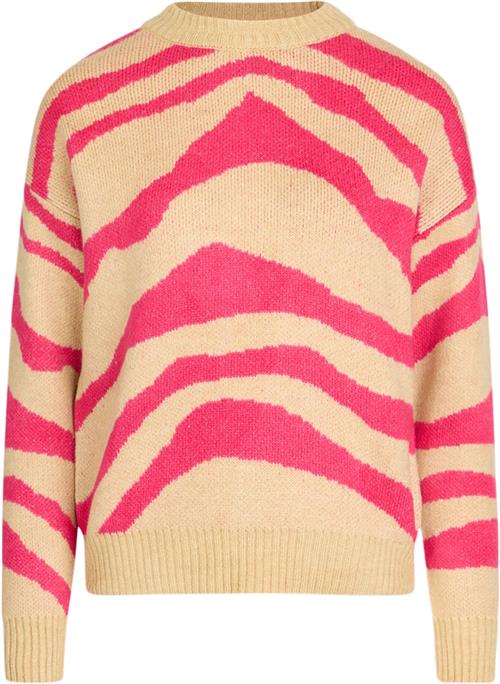 SisterS Point Maupu Kvinde Sand/pink Sweaters Str XL - hos Magasin