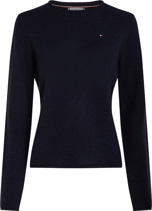 Tommy Hilfiger Soft Wool CNK Sweater Kvinde Desert Sky Sweaters Str L - hos Magasin