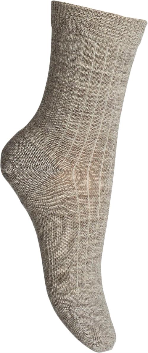 mp Denmark Ankle Wool RIB Ankelstrømper Str 37/39 - Uld hos Magasin