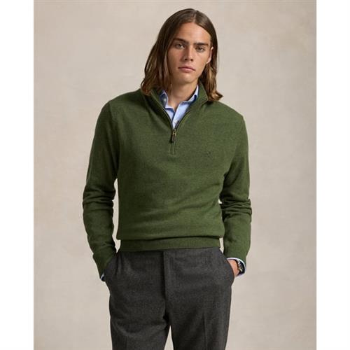 Se Polo Ralph Lauren 2/27 Merino Rwsls HZ PP Mand Classic Olive Heather Turtlenecks Str XL Merino - hos Magasin ved Magasin