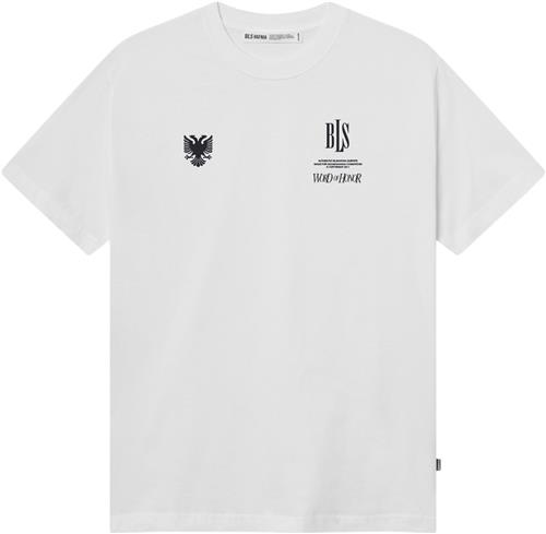 BLS Hafnia WOH Tshirt Mand White Kortærmede T-shirts Regular Fit Str XXL - Bomuld hos Magasin