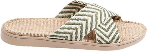 Lovelies Formentera Sandal - Jute Sole & Natural Bast Straps Kvinde Four Leaf Clover Flade Sandaler Str 39 - hos Magasin