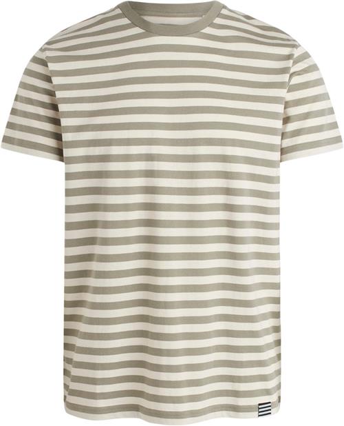 Se Mads Nørgaard - Copenhagen Organic Midi Thor Tee Mand Summer Sand/overland Trek Kortærmede T-shirts Str L - hos Magasin ved Magasin