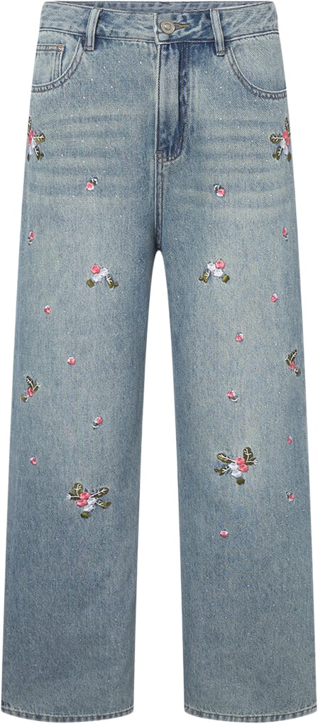 HUNKØN Dolly Denim Trousers Kvinde Light Denim Jeans Str L Denim - hos Magasin