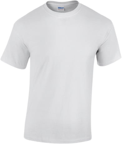 Gildan Gildan Heavy Cotton Adult Tshirt Kvinde White Kortærmede T-shirts Str XL - hos Magasin