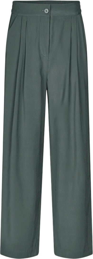 Modström Fanyamd Pants Kvinde Harbor Green Bukser Med Lige Ben Str L - hos Magasin