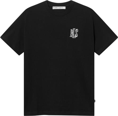 Se BLS Hafnia Handwritten Tshirt Mand Black Kortærmede T-shirts Regular Fit Str XL - Bomuld hos Magasin ved Magasin