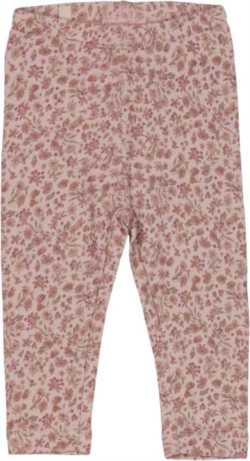 Wheat Uld Leggings Str 2 år / 92 cm Uld - Powder Flowers Leggings hos Magasin