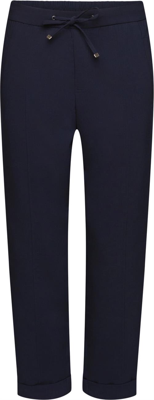 Esprit Jogger Kvinde Navy Bukser Med Lige Ben Str 40 - hos Magasin