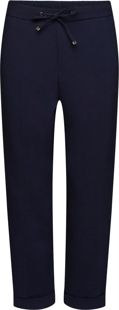 Se Esprit Jogger Kvinde Navy Bukser Med Lige Ben Str 34 - hos Magasin ved Magasin