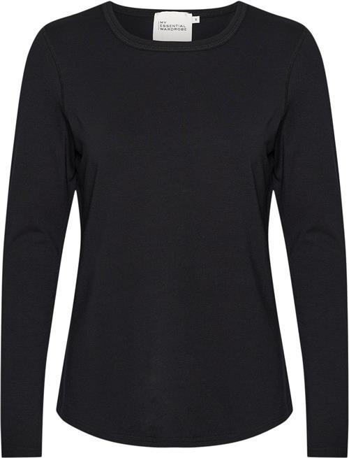 My Essential Wardrobe 18 THE Modal Blouse Kvinde Black Sweaters Casual Fit Str XS - hos Magasin