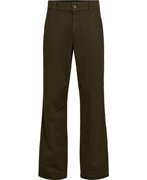 Se Magasin du Nord Collection Magasin Jadon 3 Chino Organic Gots Mand Forest Night Chinos Regular Fit Str 33/32 Bomuld ved Magasin