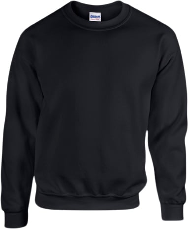 Se Gildan | Heavy Blend Adult Crewneck Sweatshirt Kvinde Black Sweatshirts Str M - hos Magasin ved Magasin