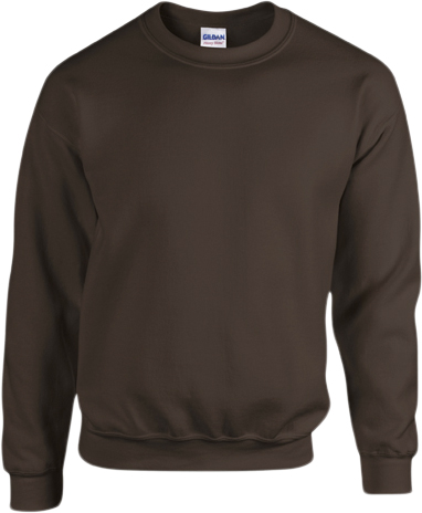 Se Gildan | Heavy Blend Adult Crewneck Sweatshirt Kvinde Dark Chocolate Sweatshirts Str S - hos Magasin ved Magasin