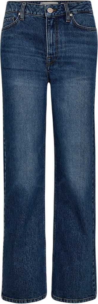 Tomorrow Trwbrown Jeans Wash Woodland Kvinde Denim Blue Straight Jeans Str 29 / 32 - hos Magasin