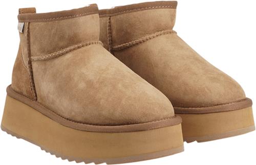 Se Lovelies Vens Suede Boots W/ Shearling Kvinde Chestnut Vinterstøvler Str 37 - Læder hos Magasin ved Magasin