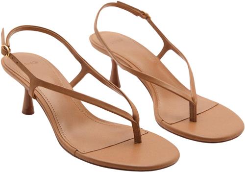 MANGO Sandals .- URI Kvinde Medium Brown Højhælede Sandaler Str 41 - hos Magasin