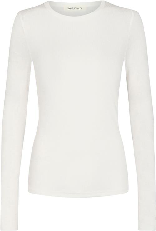 Sofie Schnoor Tshirt Long Sleeve Kvinde Hvid Langærmede T-shirts Str XS - hos Magasin