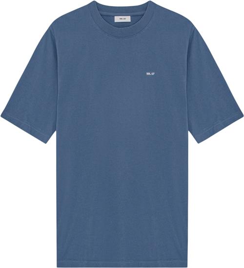 NN07 Adam EMB Tshirt 3209 Mand Bering Sea Kortærmede T-shirts Str S - hos Magasin