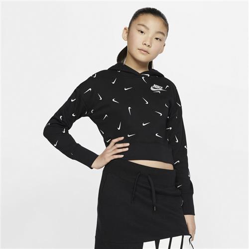 Nike Sportswear Cropped French Terry Haettetroje 137-147 / M - Sweatshirts & Hættetrøjer Bomuld hos Magasin