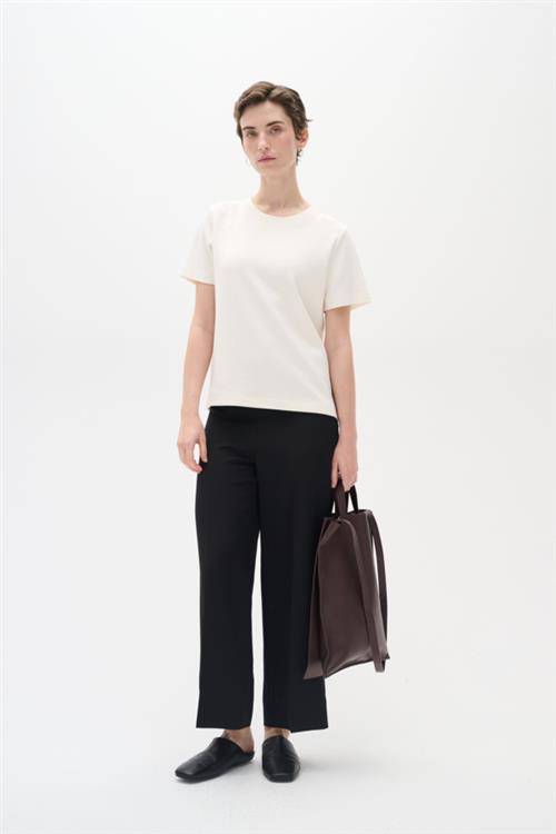 InWear Zhen Culotte Pant Kvinde Sort Bukser Med Lige Ben Regular Fit Str 42 - hos Magasin