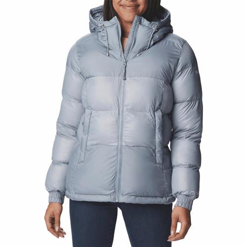 Columbia Pike Lake II Insulated Hooded Puffer Jacket Kvinde Grey Dunjakker Str L - Nylon hos Magasin