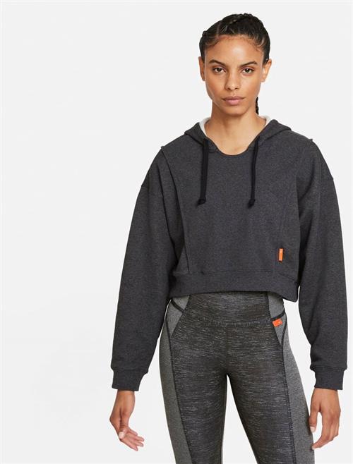 Nike Dri Fit Fleece Cropped Traeningshaettetroje XL - Hættetrøjer & Sweatshirts hos Magasin