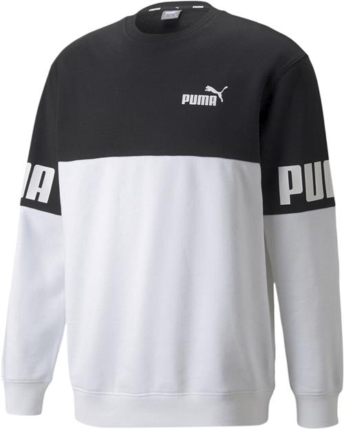 Puma Power Colourblocked Crew Neck Sweatshirt L - Sweatshirts Bomuld hos Magasin