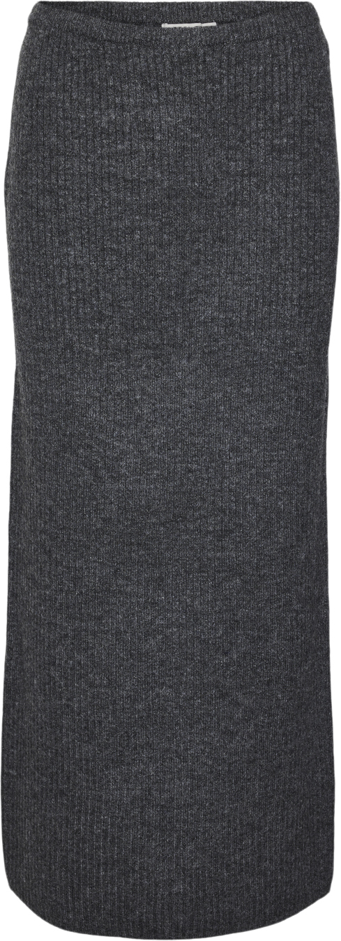 Vero Moda Vmmay HW Maxi Knit Skirt VMA Kvinde Dark Grey Melange Skjorter Str XS - hos Magasin