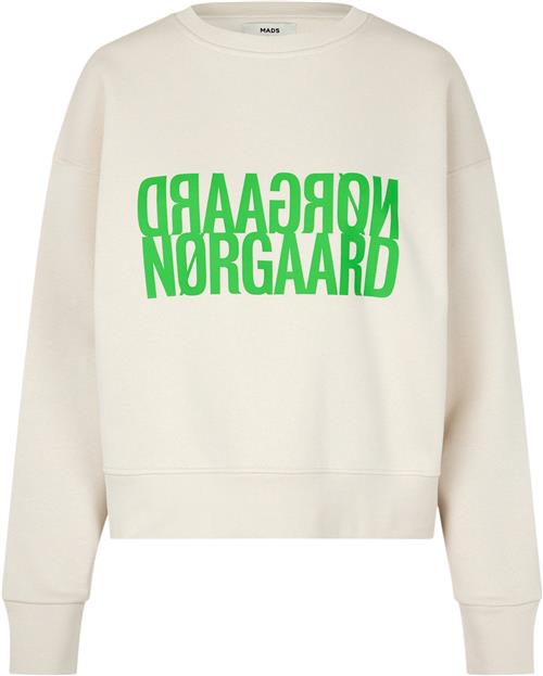 Mads Nørgaard - Copenhagen Organic Sweat Tilvina Sweatshirt Kvinde Silver Birch Sweatshirts Regular Fit Str S - Bomuld hos Magasin