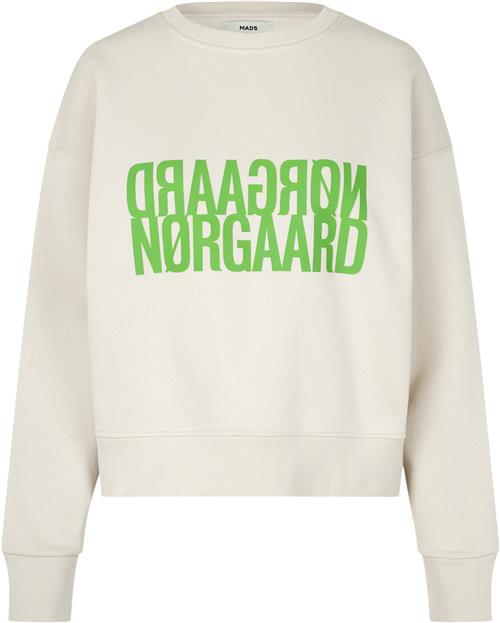 Mads Nørgaard - Copenhagen Organic Sweat Tilvina Sweatshirt Kvinde Silver Birch Sweatshirts Regular Fit Str XXXL - Bomuld hos Magasin