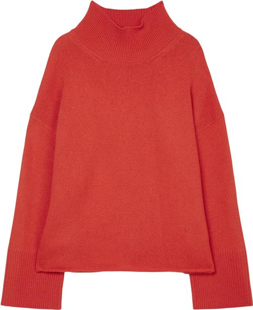 Se Marc O’Polo Pullover, Longsleeve, Standup Coll Kvinde Poppy Red Rullekraver Str S - hos Magasin ved Magasin